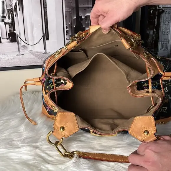 Louis Vuitton LV Shoulder Bag Ursula Black Monogram Multicolor - Picture 13 of 16